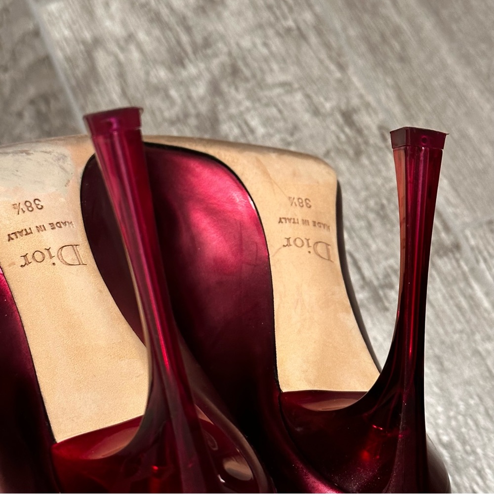 Christian Dior burgundy heels - Picture 12 of 13